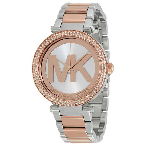 Michael Kors Parker Rose Gold and Silver